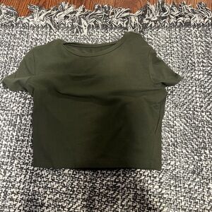 wild fable green cropped t shirt